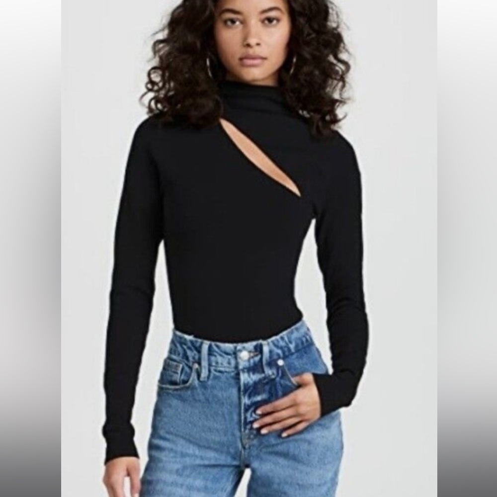 Good American size 0 black cutout body suit